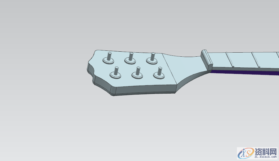 UG塑胶模具设计三维建模吉他模型，适合新手,三维,模具设计,建模,塑胶,第16张