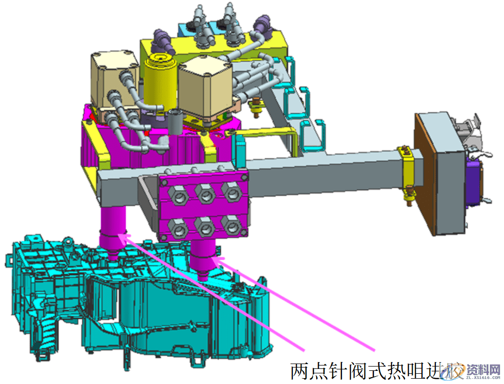 模具设计经典之作:汽车空调壳体模具结构剖析,模具设计,第4张 模具设计经典之作:汽车空调壳体模具结构剖析,模具设计,第4张