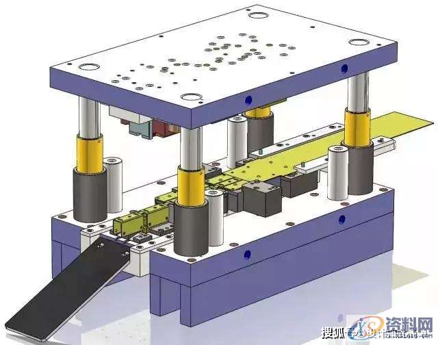 冲压模具设计-有了它冲压模具基本知识全搞懂↓什么是冲压↓↓↓↓冲压加工概述↓↓↓↓冲压加工的工艺特点↓↓↓↓模具的基本结构↓↓↓↓各零部件的作用↓↓接下来，我们来看看简单直观的冲压原理动态图：↓↓简易拉伸成型↓↓↓↓圆形冲孔↓↓↓↓简易拉伸成型↓↓↓↓圆形工件弯曲↓↓↓↓摆块式工件弯曲↓↓↓↓双摆块式工件弯曲↓↓↓↓折板形工件弯曲↓↓↓↓阶梯形工件弯曲↓↓↓↓连续弯曲模动画↓↓,工件,弯曲,冲压,模具设计,培训学校,第23张