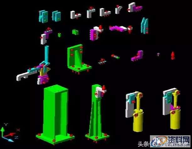 分享自动化焊装夹具设计方案,干货满满!一、工艺分析流程二、夹具三维建模三、二维转图及尺寸标注四、零件加工流程五、气路分析,坐标,标注,图纸,加工,第4张 分享自动化焊装夹具设计方案,干货满满!一、工艺分析流程二、夹具三维建模三、二维转图及尺寸标注四、零件加工流程五、气路分析,坐标,标注,图纸,加工,第4张