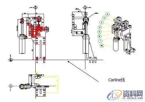 分享自动化焊装夹具设计方案,干货满满!一、工艺分析流程二、夹具三维建模三、二维转图及尺寸标注四、零件加工流程五、气路分析,坐标,标注,图纸,加工,第9张 分享自动化焊装夹具设计方案,干货满满!一、工艺分析流程二、夹具三维建模三、二维转图及尺寸标注四、零件加工流程五、气路分析,坐标,标注,图纸,加工,第9张