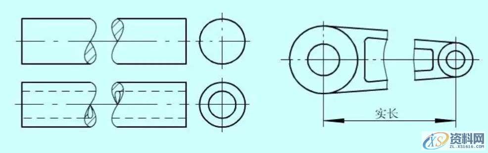 干货的机械制图中的各种简化画法，赶紧来看看吧！,画法,投影,第12张