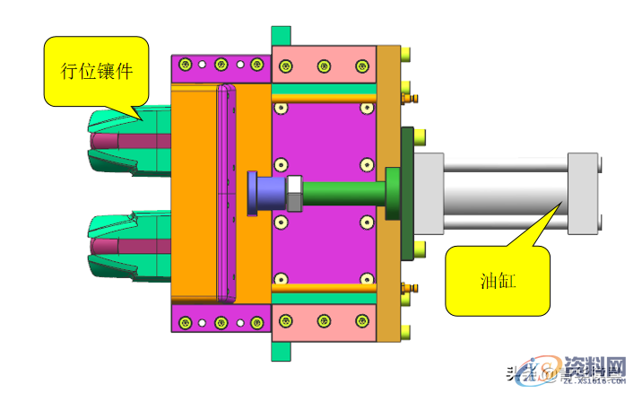 一款经典的斜行位加斜顶结构解析,赶紧看看!!!,油缸,方向,设计,产品,第4张 一款经典的斜行位加斜顶结构解析,赶紧看看!!!,油缸,方向,设计,产品,第4张
