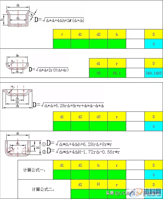 五金模具设计必学:多种拉伸件展开直径计算公式,设计必备表格 ... ...,模具设计,电商,培训学校,非标,第3张 五金模具设计必学:多种拉伸件展开直径计算公式,设计必备表格 ... ...,五金模具设计必学:多种拉伸件展开直径计算公式,设计必备表格,模具设计,电商,培训学校,非标,第3张
