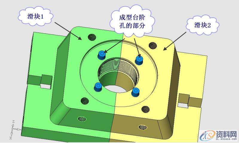 UG高手分享一套图文并茂的螺旋盖模具！,UG高手分享一套图文并茂的螺旋盖模具！,油缸,模板,浇口,制品,第4张
