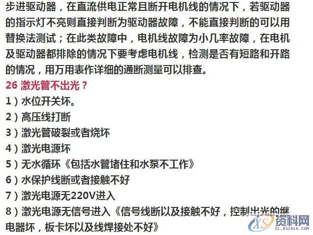63条激光切割机常见故障及解决方案,建议收藏!!!,培训,设计培训,电商,培训学校,潇洒,第12张 63条激光切割机常见故障及解决方案,建议收藏!!!,培训,设计培训,电商,培训学校,潇洒,第12张