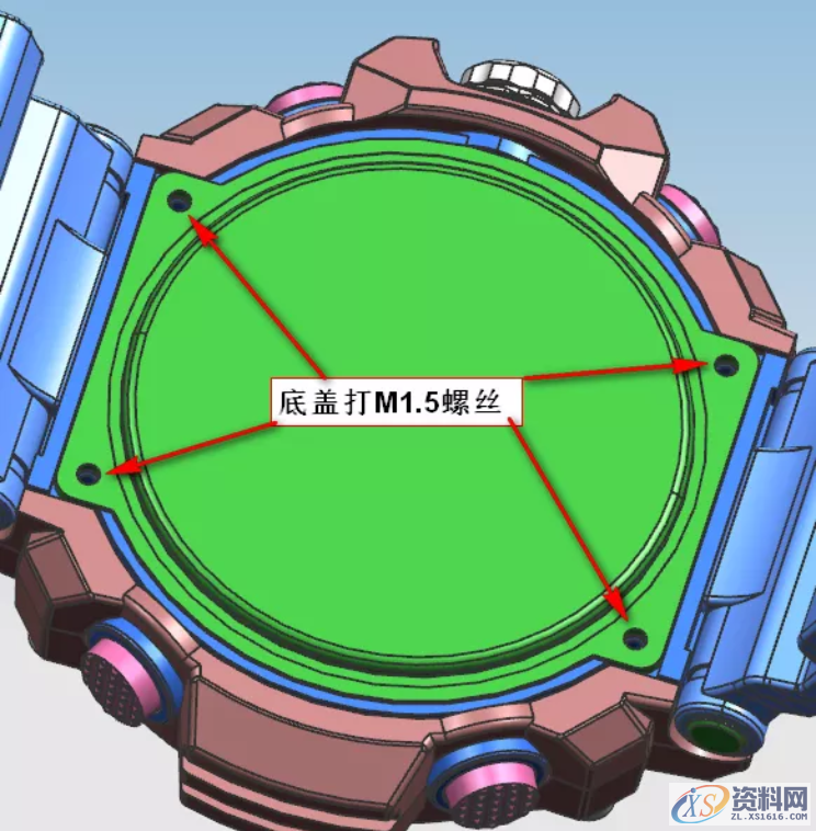 卡西欧手表结构设计,螺丝,第8张 卡西欧手表结构设计,卡西欧手表结构设计,螺丝,第8张