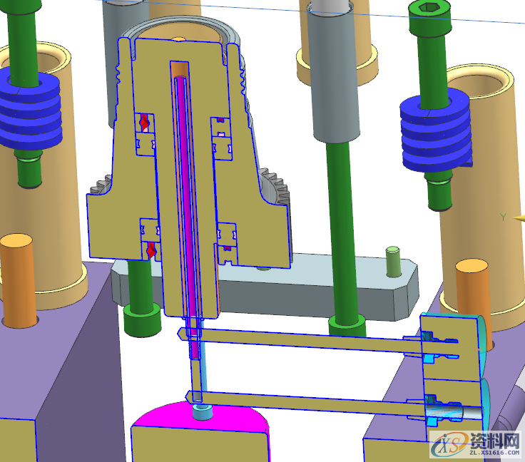 塑料内螺纹抽芯，简易模具设计，直接有效的进行脱模,塑料内螺纹抽芯，简易模具设计，直接有效的进行脱模，真是绝了,齿轮,样式,采用,加工,第8张