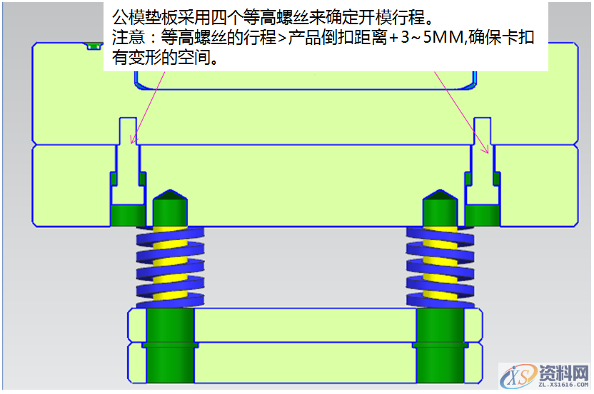产品冬菇头倒扣二次强脱机构,模具结构分析与说明,螺丝,模具设计,第5张 产品冬菇头倒扣二次强脱机构,模具结构分析与说明,产品冬菇头倒扣二次强脱机构,模具结构分析与说明,螺丝,模具设计,第5张