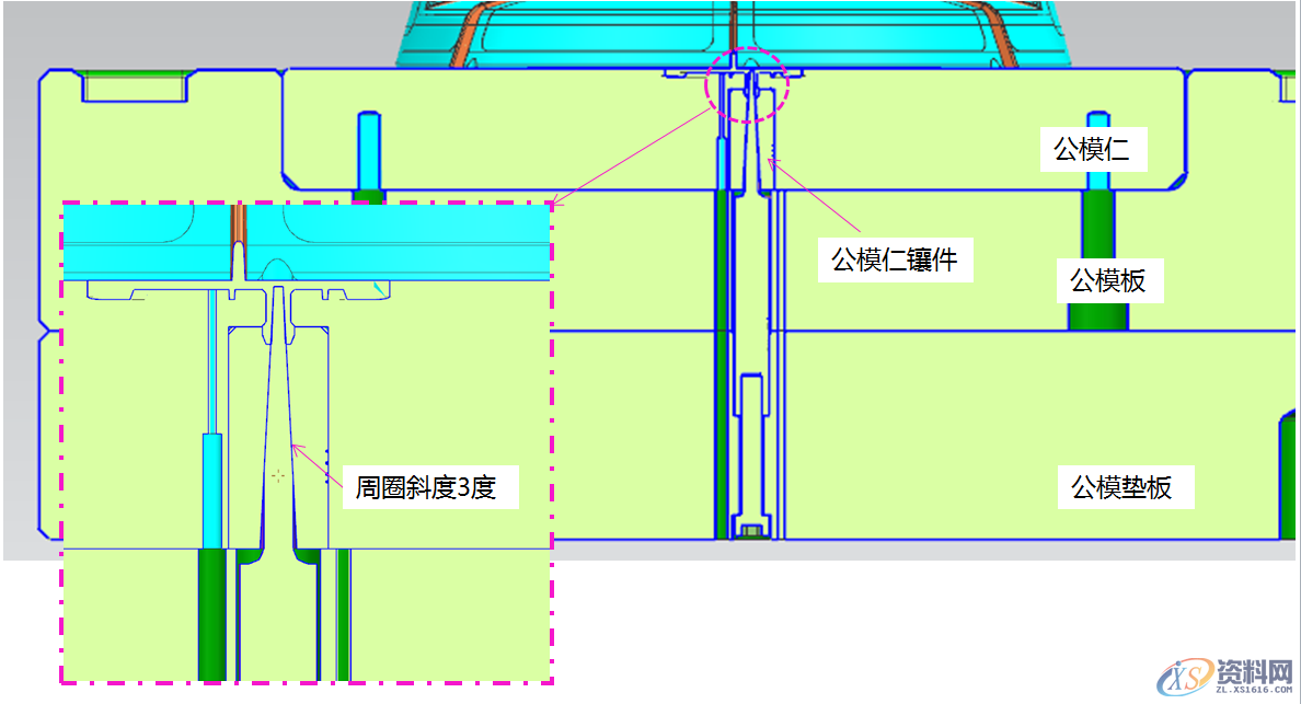 产品冬菇头倒扣二次强脱机构,模具结构分析与说明,螺丝,模具设计,第3张 产品冬菇头倒扣二次强脱机构,模具结构分析与说明,产品冬菇头倒扣二次强脱机构,模具结构分析与说明,螺丝,模具设计,第3张