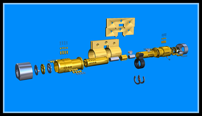 安防铁架锁结构3D图解(图文教程),安防铁架锁结构3D图解,结构,第6张