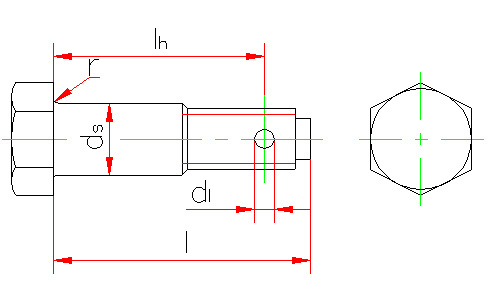 六角头螺杆带孔铰制孔用螺栓 A和B级(GB 28-88)(图文教程),采用,0.5,螺纹,第1张 六角头螺杆带孔铰制孔用螺栓 A和B级(GB 28-88)(图文教程),六角头螺杆带孔铰制孔用螺栓_A和B级(GB_28-88),采用,0.5,螺纹,第1张