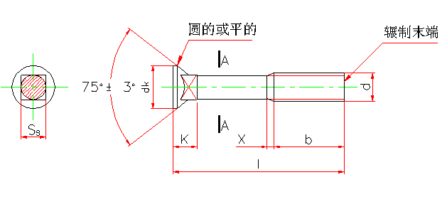 沉头方颈螺栓(GB 10-88)(图文教程),采用,0.5,螺纹,第1张 沉头方颈螺栓(GB 10-88)(图文教程),沉头方颈螺栓(GB_10-88),采用,0.5,螺纹,第1张