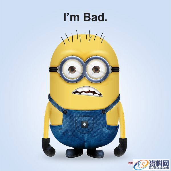 PS结合AI绘制精致的3D小黄人教程(图文教程),PS结合AI绘制精致的3D小黄人教程,绘制,第1张