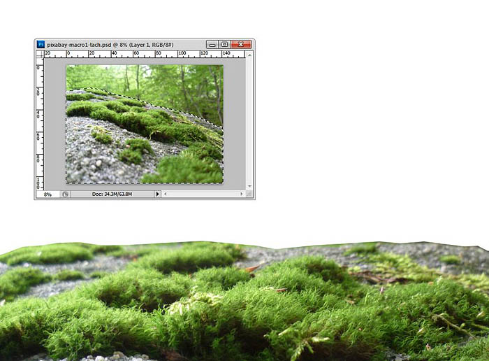 PS合成蜗牛背上的梦幻房子教程(图文教程),选择,直径,形状,第4张 PS合成蜗牛背上的梦幻房子教程(图文教程),PS合成蜗牛背上的梦幻房子教程,选择,直径,形状,第4张