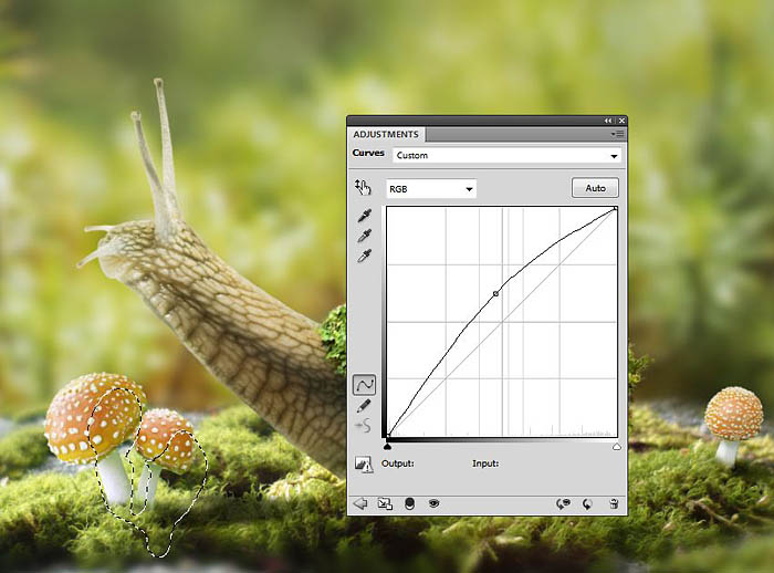 PS合成蜗牛背上的梦幻房子教程(图文教程),选择,直径,形状,第53张 PS合成蜗牛背上的梦幻房子教程(图文教程),PS合成蜗牛背上的梦幻房子教程,选择,直径,形状,第53张