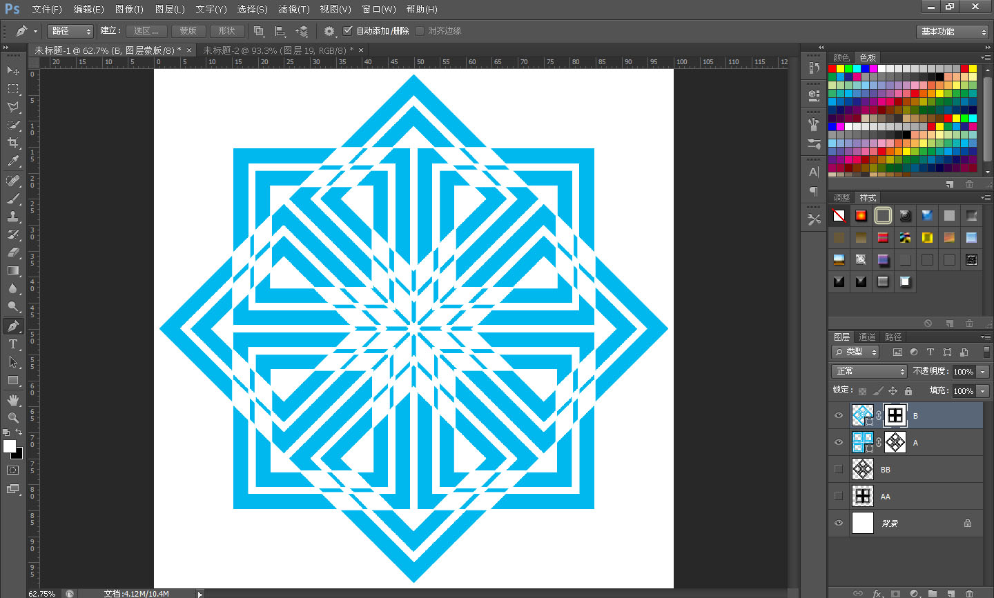 PS新手教程！手把手教你绘制传统的精美编织图案(图文教程),tb201501305,要求,选择,这个,第17张