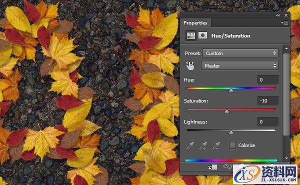 PS新手教程！手把手教你绘制萧瑟的秋天落叶字效(图文教程),10jc20151201,文件,选择,这个,第16张