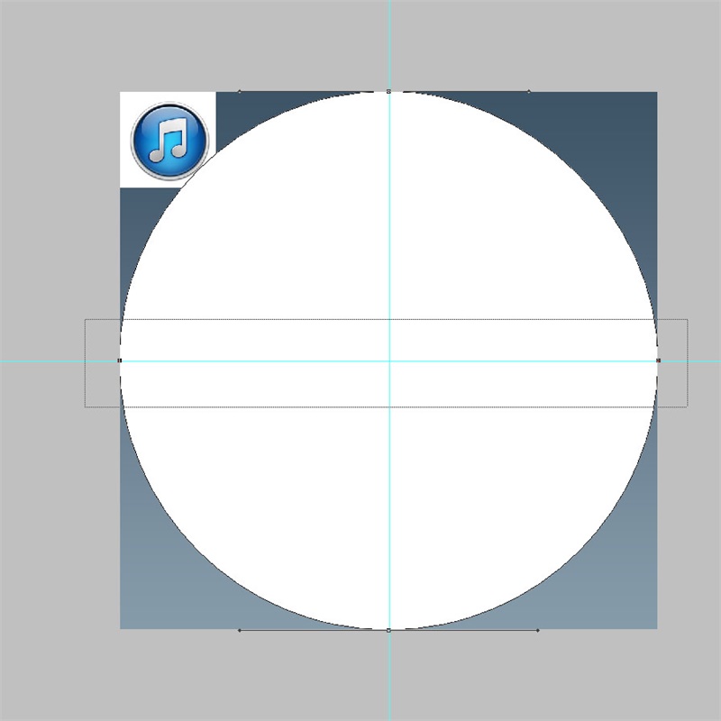PS教程!手把手教你绘制一枚经典的ITUNES图标(图文教程),选择,这个,形状,第13张 PS教程!手把手教你绘制一枚经典的ITUNES图标(图文教程),12iTunes2016-03-3,选择,这个,形状,第13张