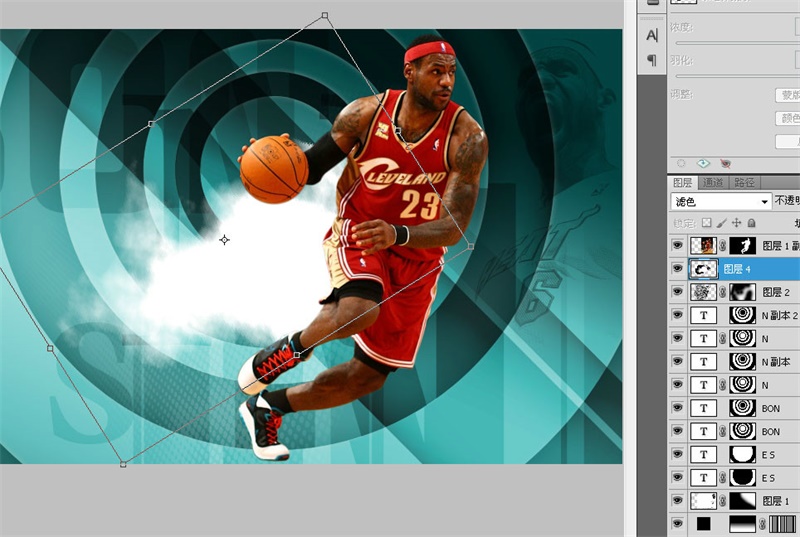 PS教程!手把手教你绘制张力十足的詹姆斯篮球海报(图文教程) ...,选择,这个,形状,第39张 PS教程!手把手教你绘制张力十足的詹姆斯篮球海报(图文教程) ...,22lq20160411,选择,这个,形状,第39张