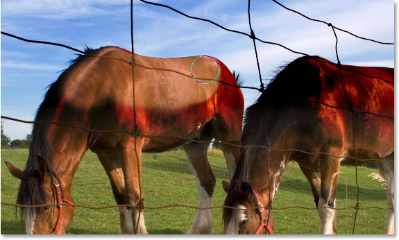 同呼吸共命运!手把手教你给图像加上逼真的蓝天效果(图文教程) ...,选择,加强,第17张 同呼吸共命运!手把手教你给图像加上逼真的蓝天效果(图文教程) ...,Adobe Photoshop photo editing and photo retouching tutorial image,选择,加强,第17张