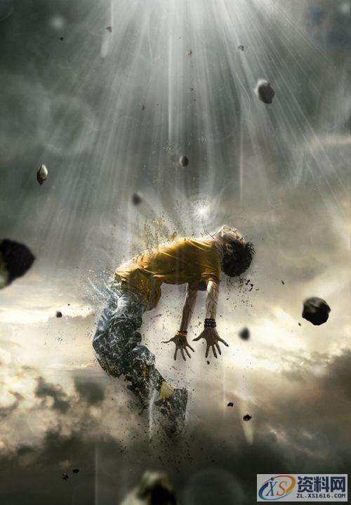 PS特效教程：打造人物图片分解消失的效果,采用,设计,产品,第20张