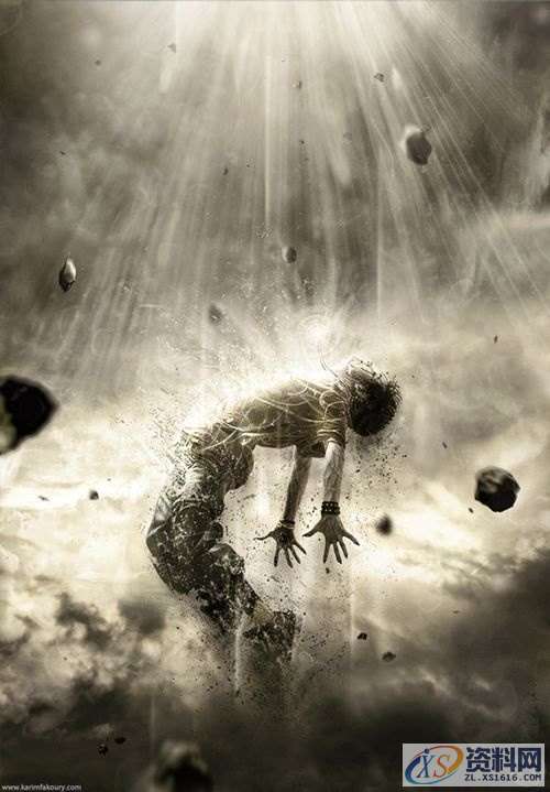 PS特效教程：打造人物图片分解消失的效果,采用,设计,产品,第24张