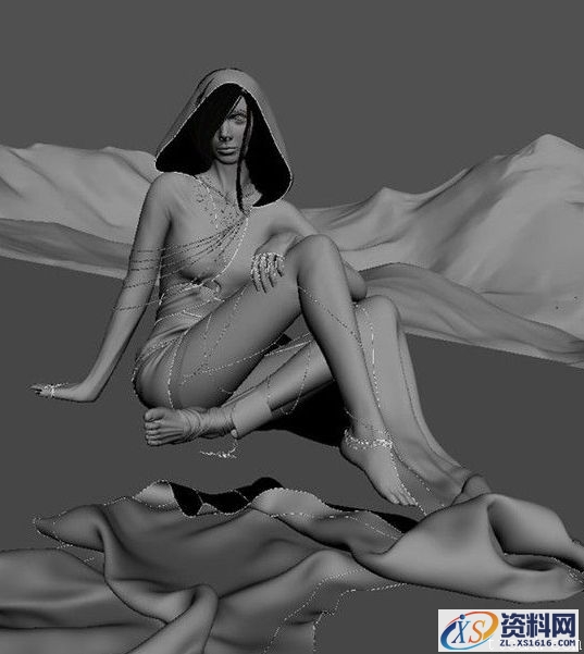 3DMAX制作克劳族少女(图文教程),采用,设计,尺寸,第18张 3DMAX制作克劳族少女(图文教程),3DMAX制作克劳族少女,采用,设计,尺寸,第18张