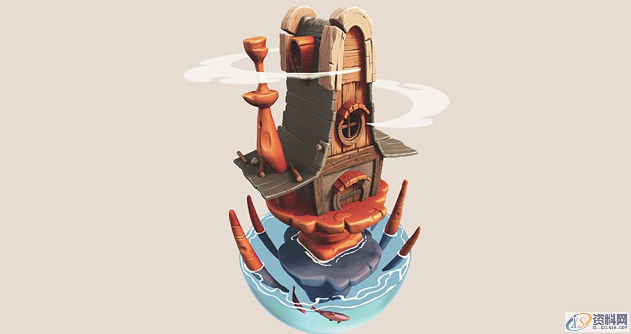 zbrush场景如何建造?一个平平无奇的小房子,技巧如此之多开始步骤一:创建基础网格步骤二:在zbrush中雕刻细节步骤三:制作泡沫步骤四:雕刻鱼步骤五:合成步骤六:纹理和着色步骤七:灯光和BPR通行证步骤八:Photoshop合成,设计,产品,选择,第1张 zbrush场景如何建造?一个平平无奇的小房子,技巧如此之多开始步骤一:创建基础网格步骤二:在zbrush中雕刻细节步骤三:制作泡沫步骤四:雕刻鱼步骤五:合成步骤六:纹理和着色步骤七:灯光和BPR通行证步骤八:Photoshop合成,设计,产品,选择,第1张