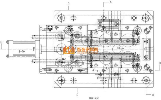 液压抽芯注塑模设计:医用吸管注塑要点分析,塑件,模具,模架,油缸,第2张 液压抽芯注塑模设计:医用吸管注塑要点分析,塑件,模具,模架,油缸,第2张