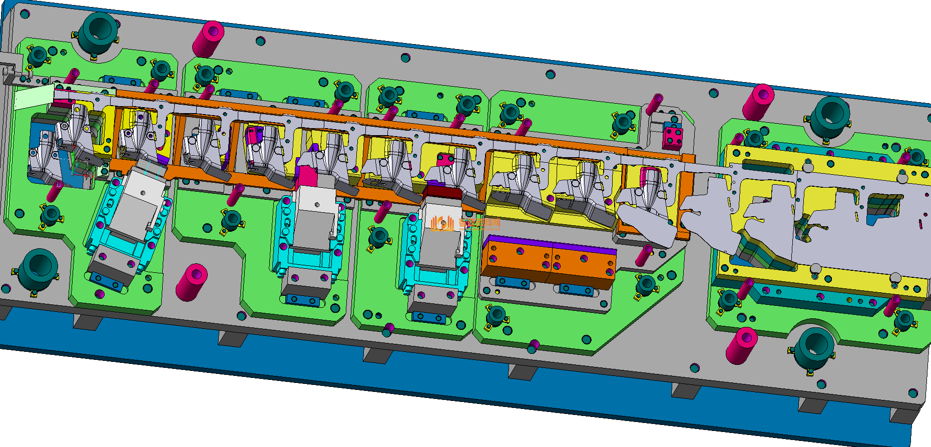 VISI五金汽车模具结构图纸0002,模具,结构,NeadPay,第1张