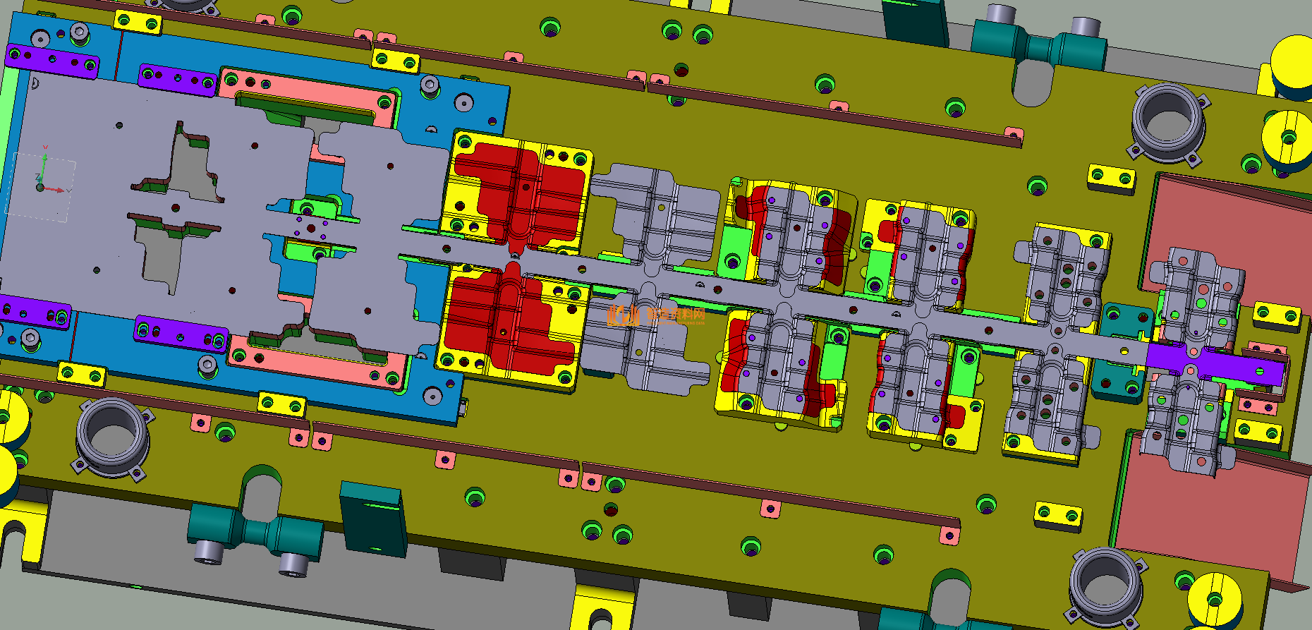 VISI五金汽车模具结构图纸0010,模具,结构,NeadPay,第1张