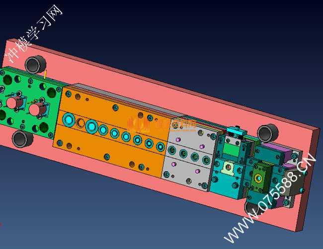 五金马达壳连续拉伸旋切模具图,NeadPay,模具,结构,拉伸,旋切,第5张