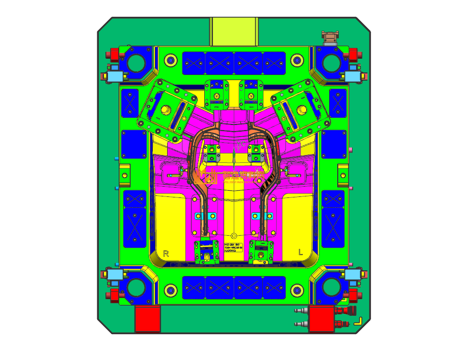 塑胶汽车模具设计结构图纸0006,NeadPay,设计,模具,第1张