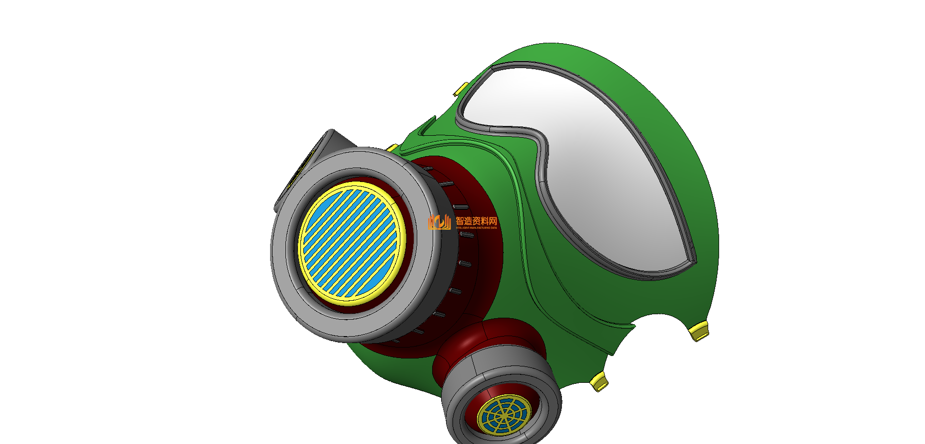 防毒面具模型3D图纸,NeadPay,图纸,模型,第1张