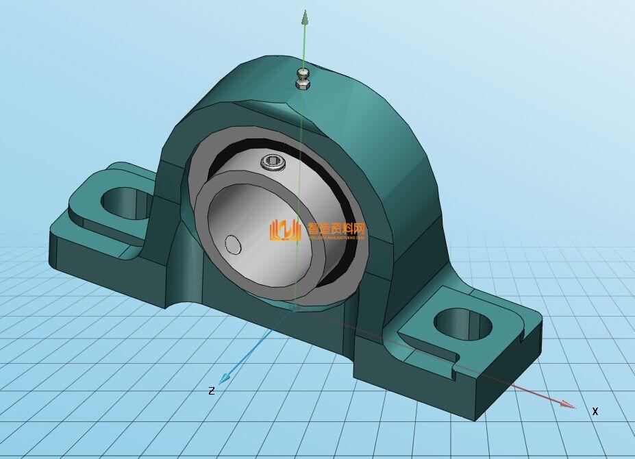 带座轴承UCP201-210 3D模型,NeadPay,模型,第2张
