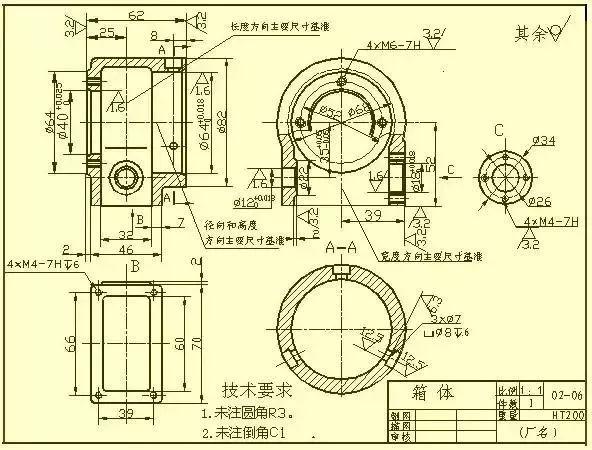 设计法宝:CAD、proe、SW机械制图之零件图的尺寸标注法,设计,结构,加工,第4张 设计法宝:CAD、proe、SW机械制图之零件图的尺寸标注法,设计,结构,加工,第4张